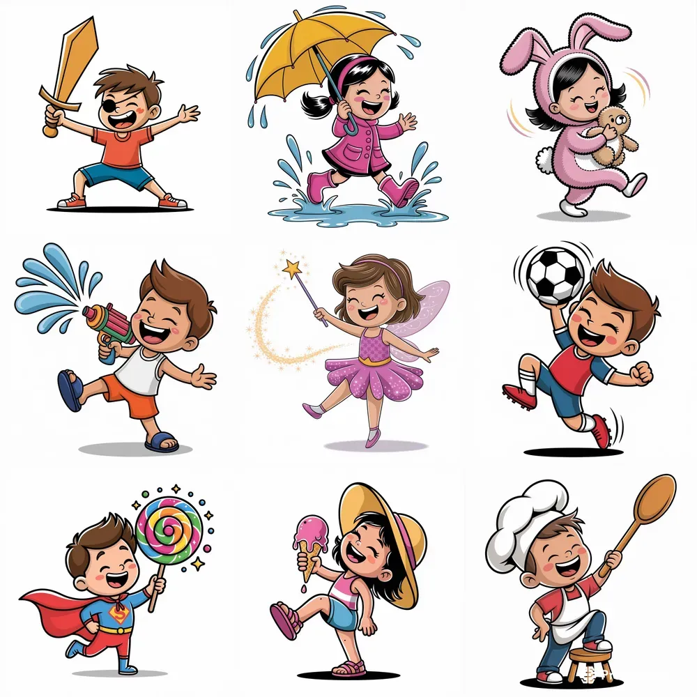 Joy Full Cartoon Characters
