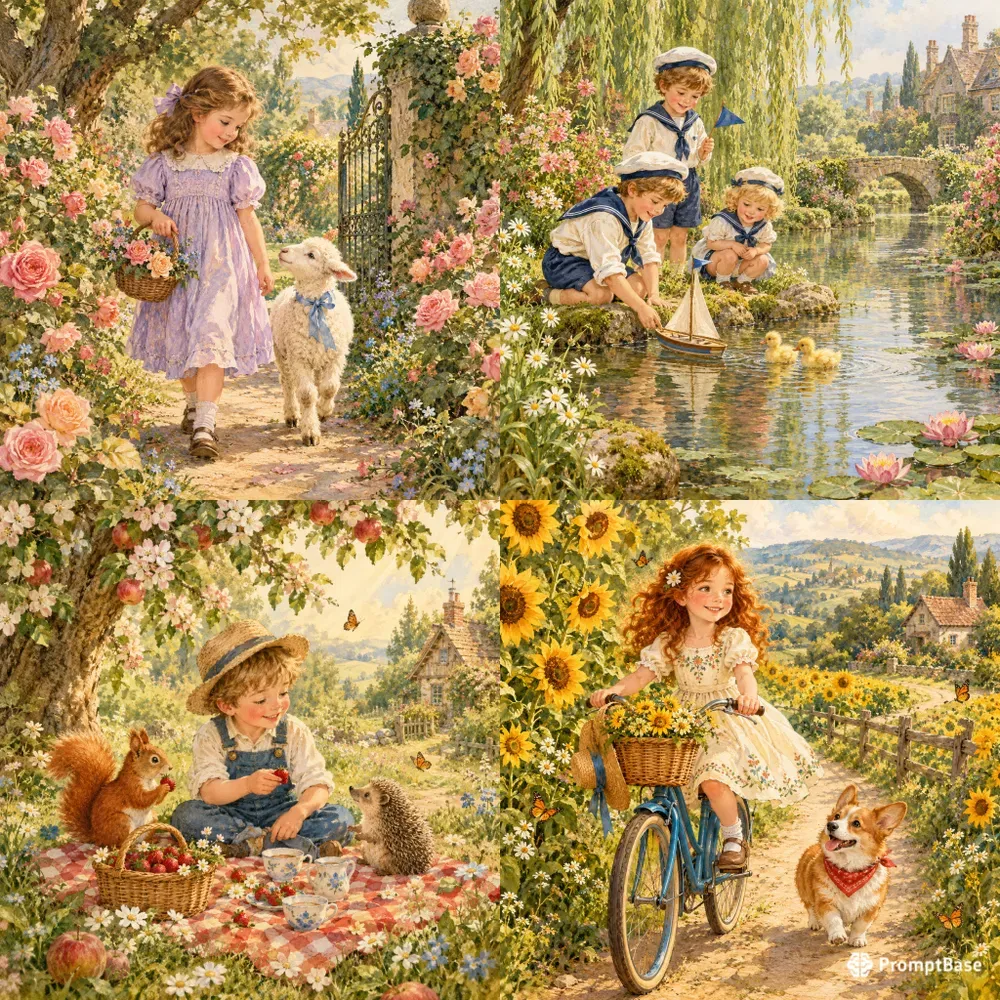 Vintage Garden Storybook Adventures