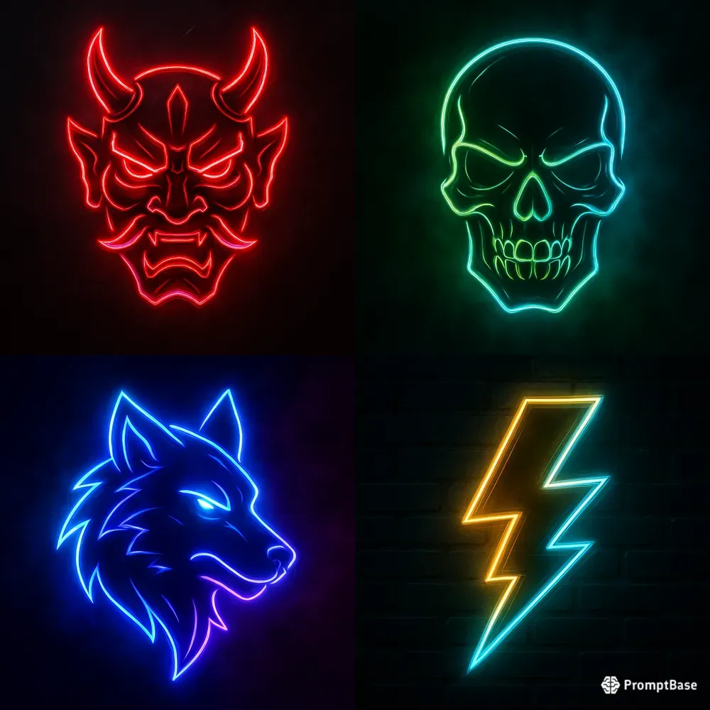 Cyberpunk Neon Logo Generators