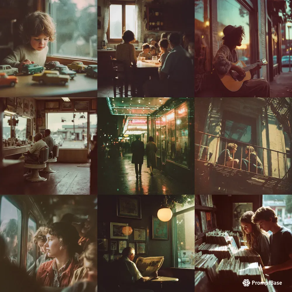Vintage Film Grain Lifestyle Moments