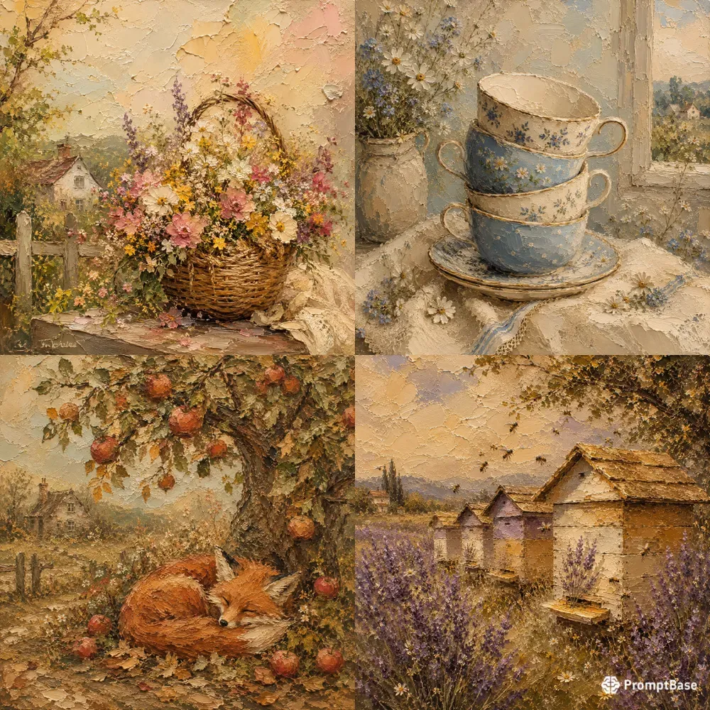 Rustic Textured Canvas Art