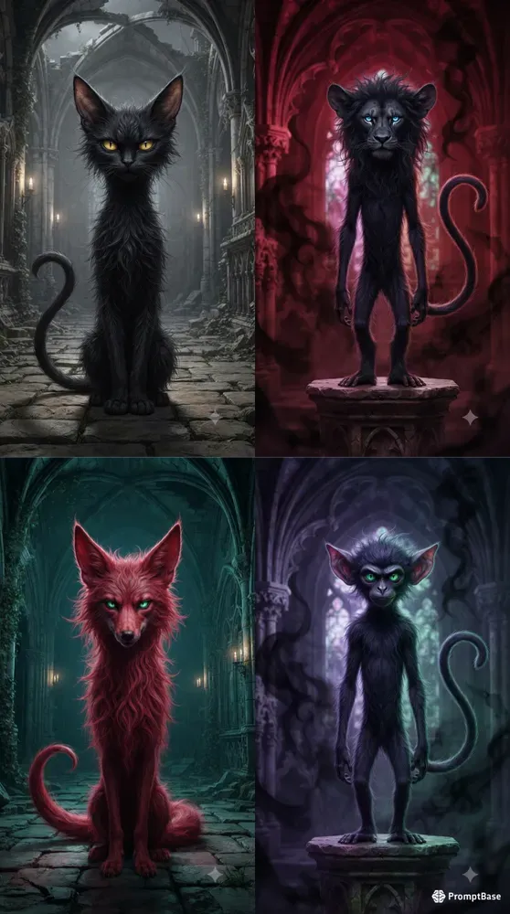 Cinematic Horror Animal Portraits