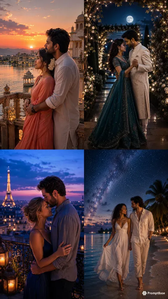 Dusk To Dawn Romantic Couple Portraits
