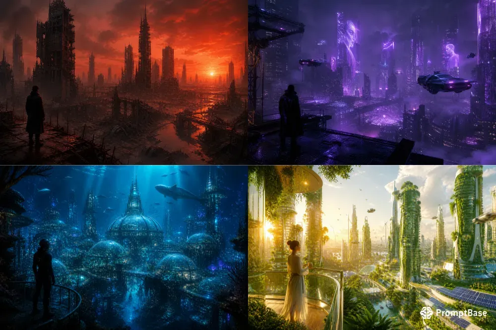 Scifi Futuristic Cityscape Generator