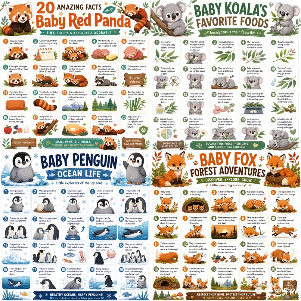 Cute Baby Animal Facts Guides