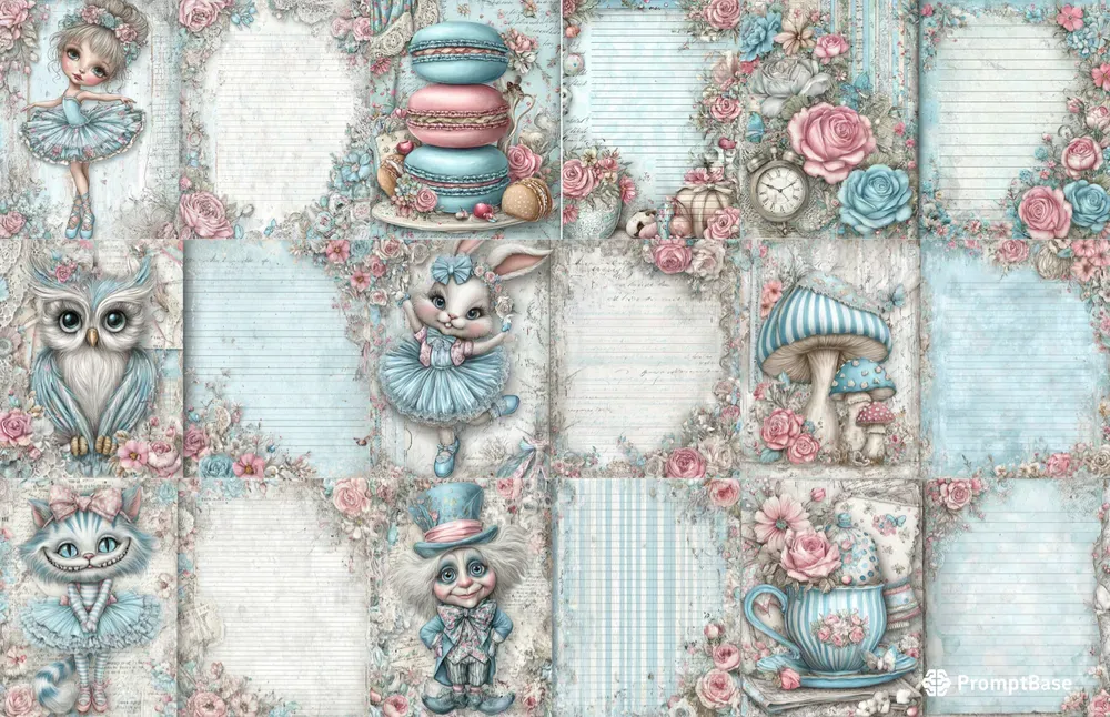 Alice In Ballerina World Double Pages