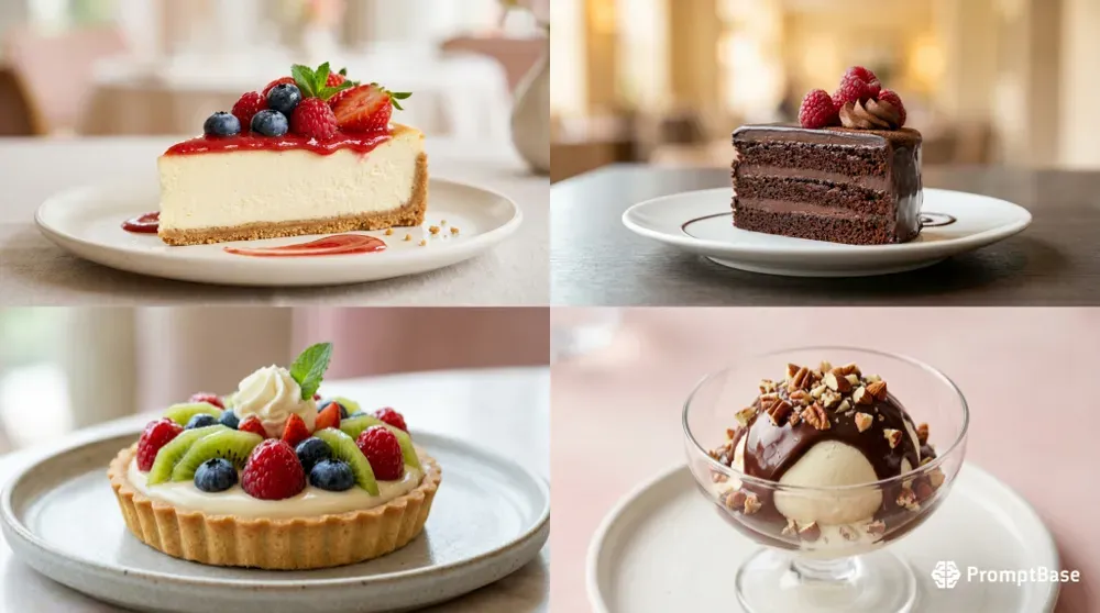 Luxury Dessert Closeup Food Photos