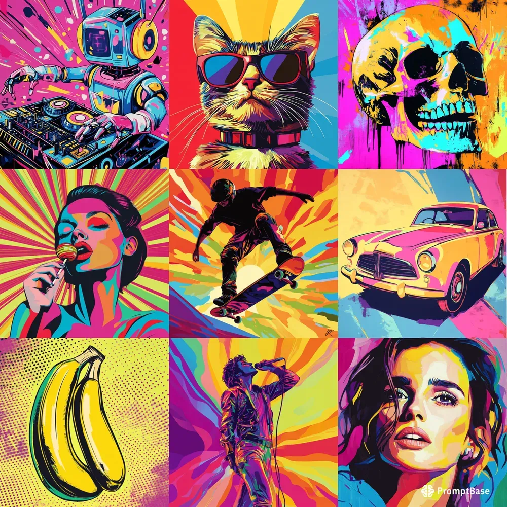 Modern Pop Art  Bold Lines