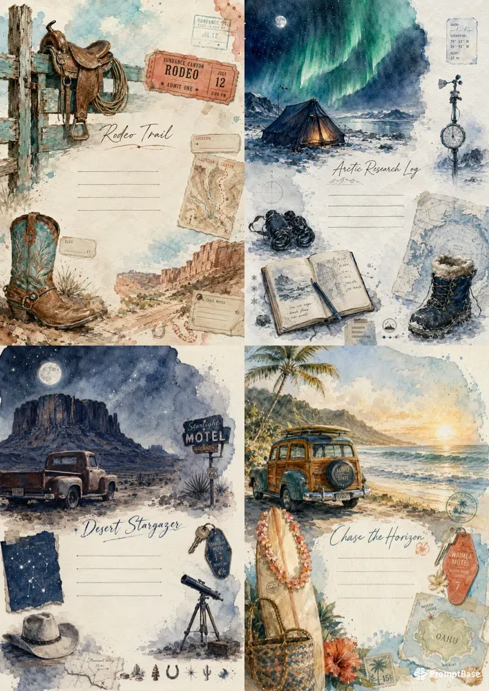 Western Travel Ephemera Scrapbooks