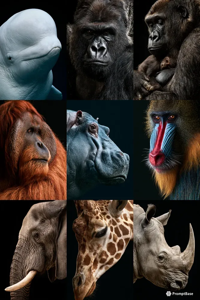 Large Mammal Portrait Generator