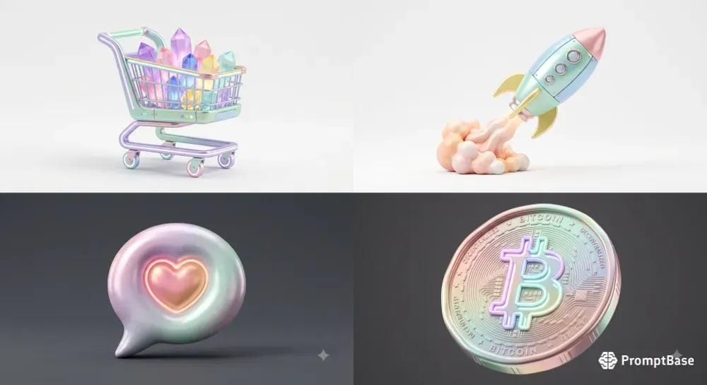 Premium 3D Glossy App Icons
