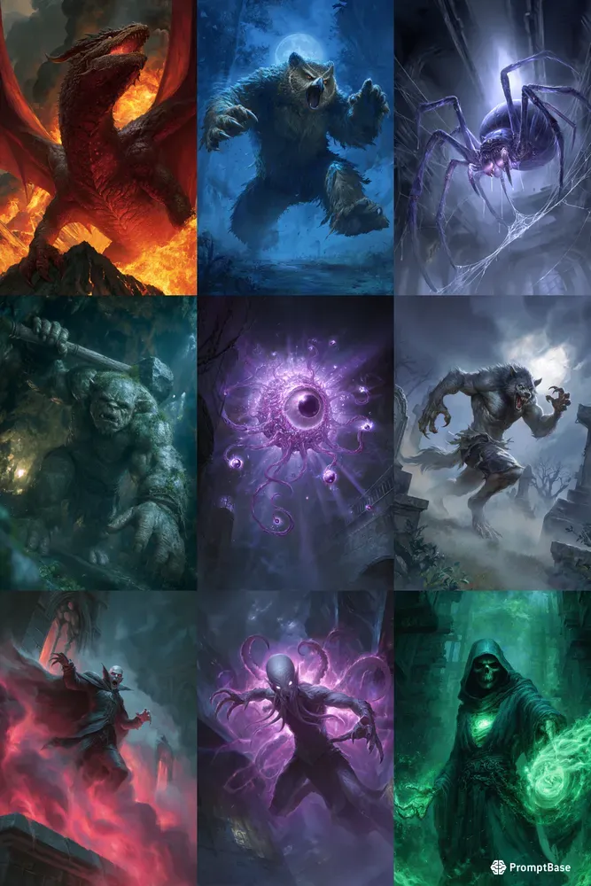 Fantasy RPG Bestiary Art Generator