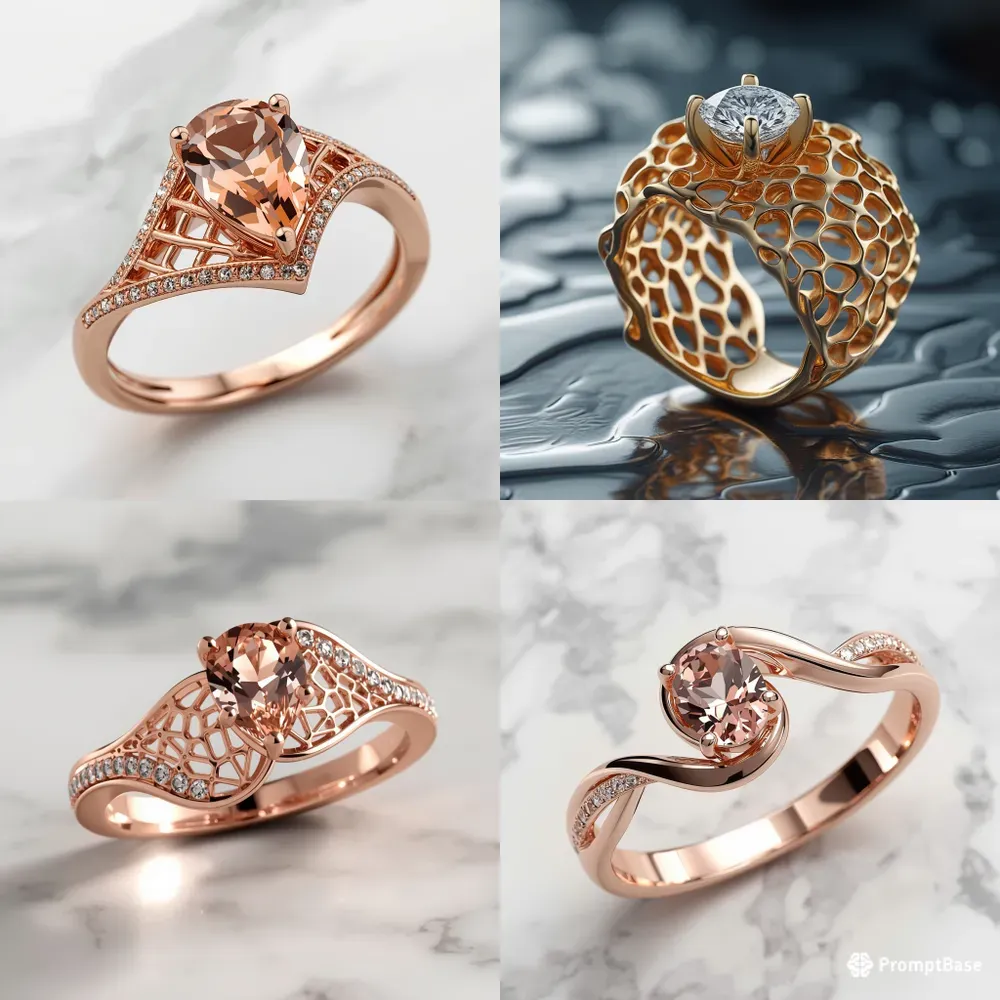 Parametric Morganite Rings