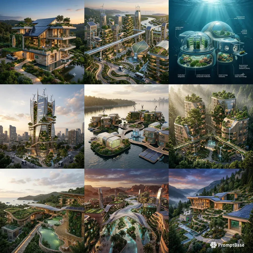 Futuristic Green Architecture Generator