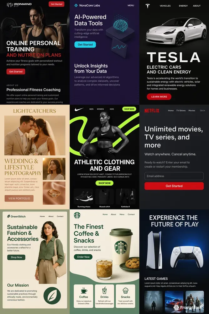 Modern Landing Page Designs