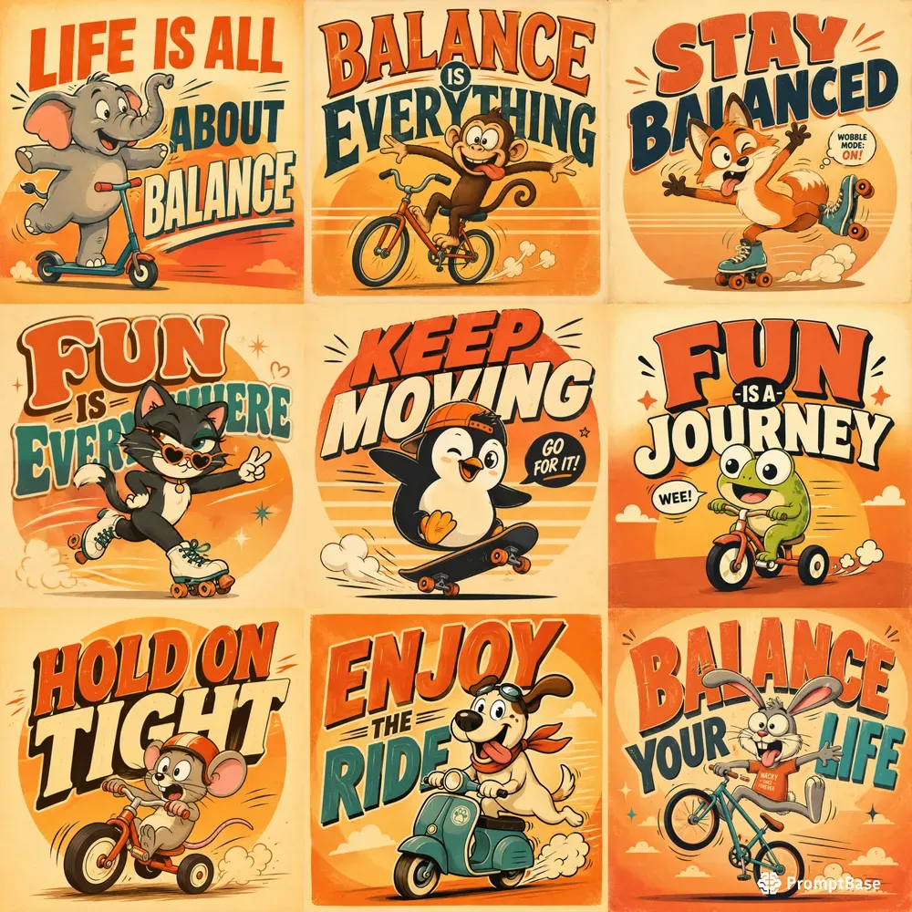 Quirky Cartoon Balance Fun