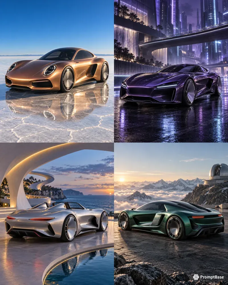 Futuristic Automotive Concept Posters
