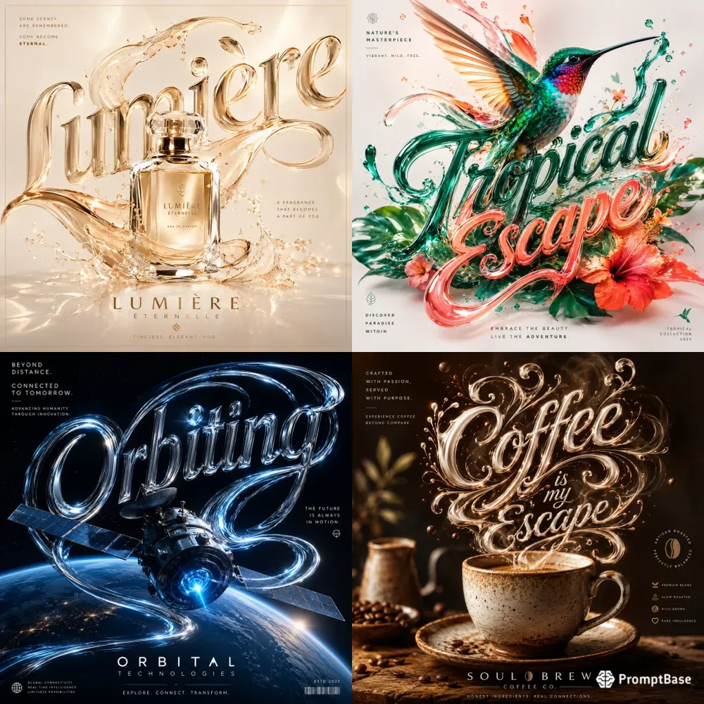 Liquid Letter Canvases