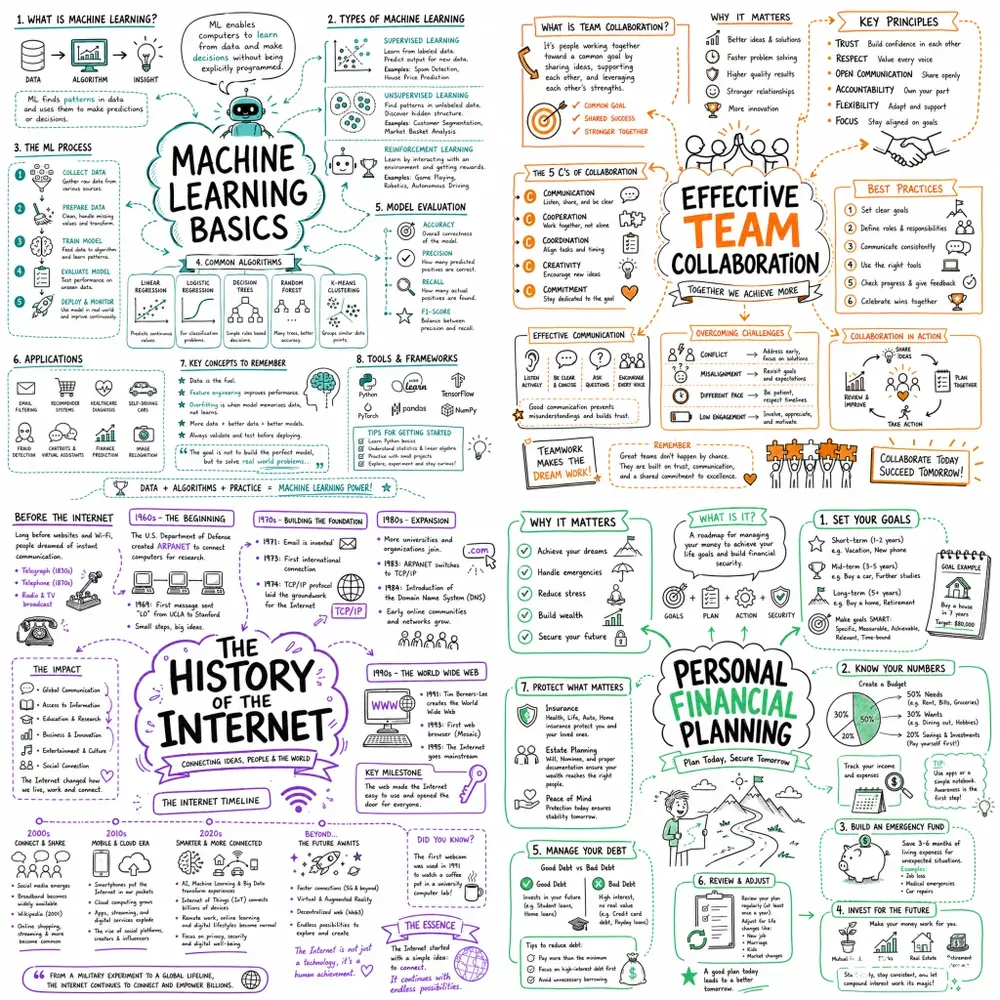 Visual Sketch Note Infographics