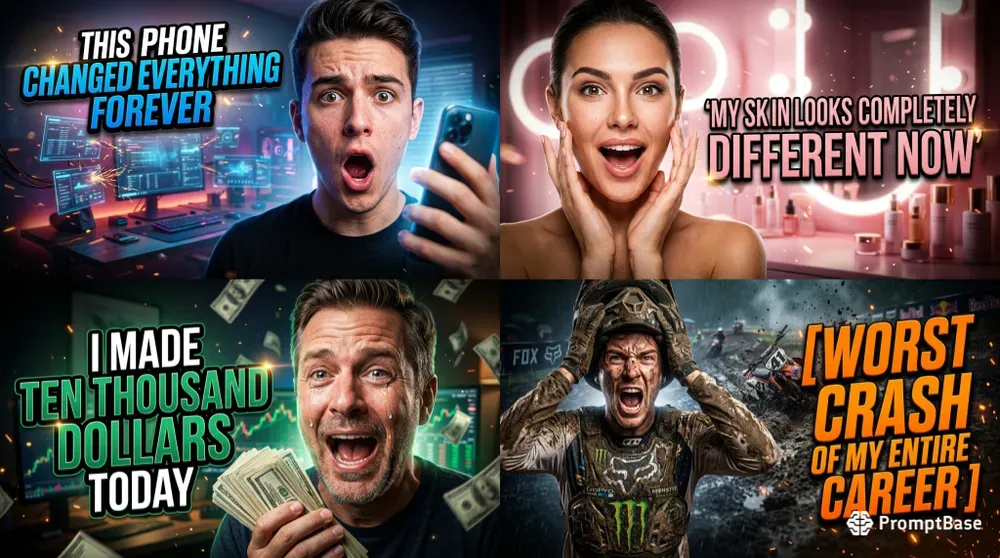 Realistic YouTube Thumbnail Template Ais