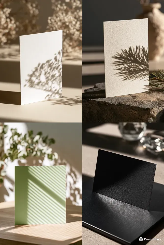 Aesthetic Minimal Card Mockups