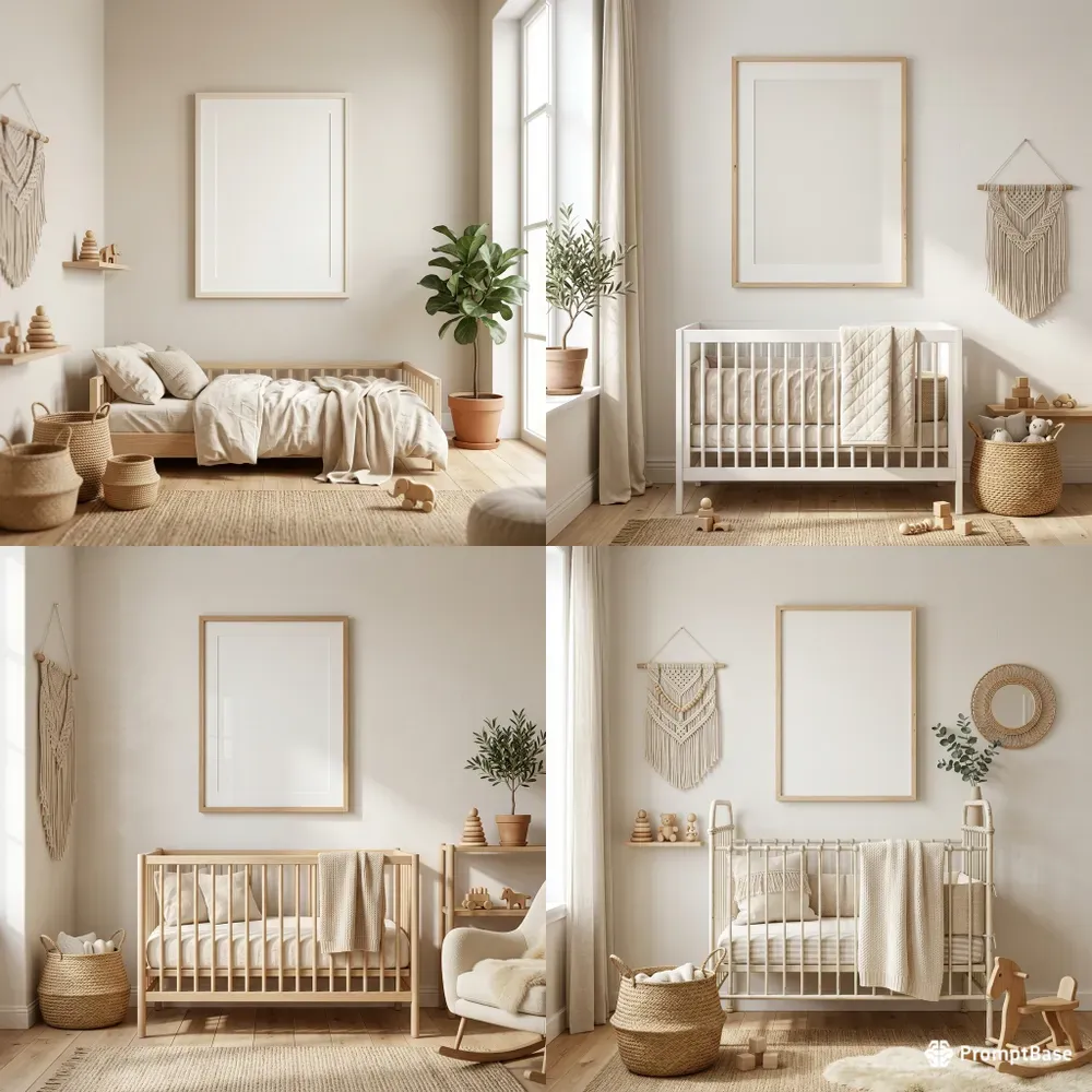 Boho Nursery Frame Mockups