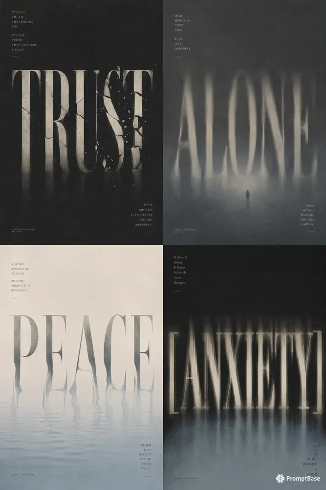 Psychological Typography Art