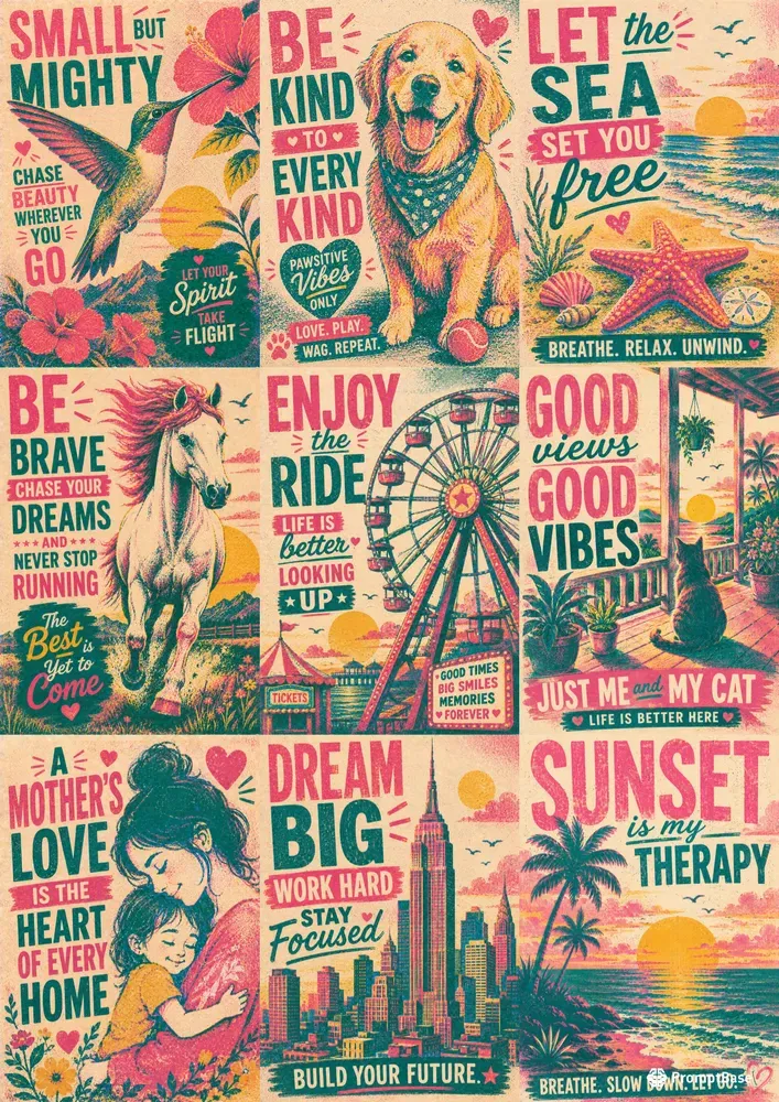 Risograph Print Graphic Designs
