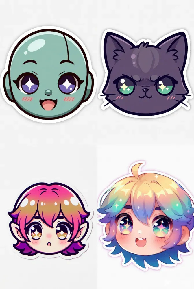 Anime Chibi Emoji Sticker Generator