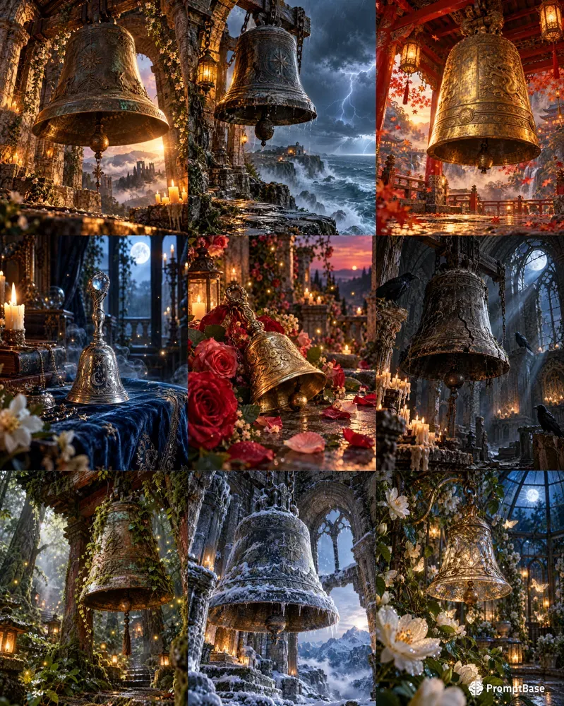 Hyperrealistic Enchanted Bells