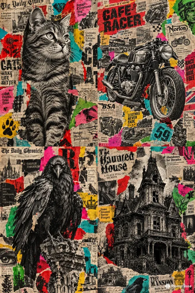 Newspaper Collage Art Generator