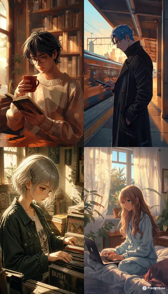 Aesthetic Golden Hour Animes