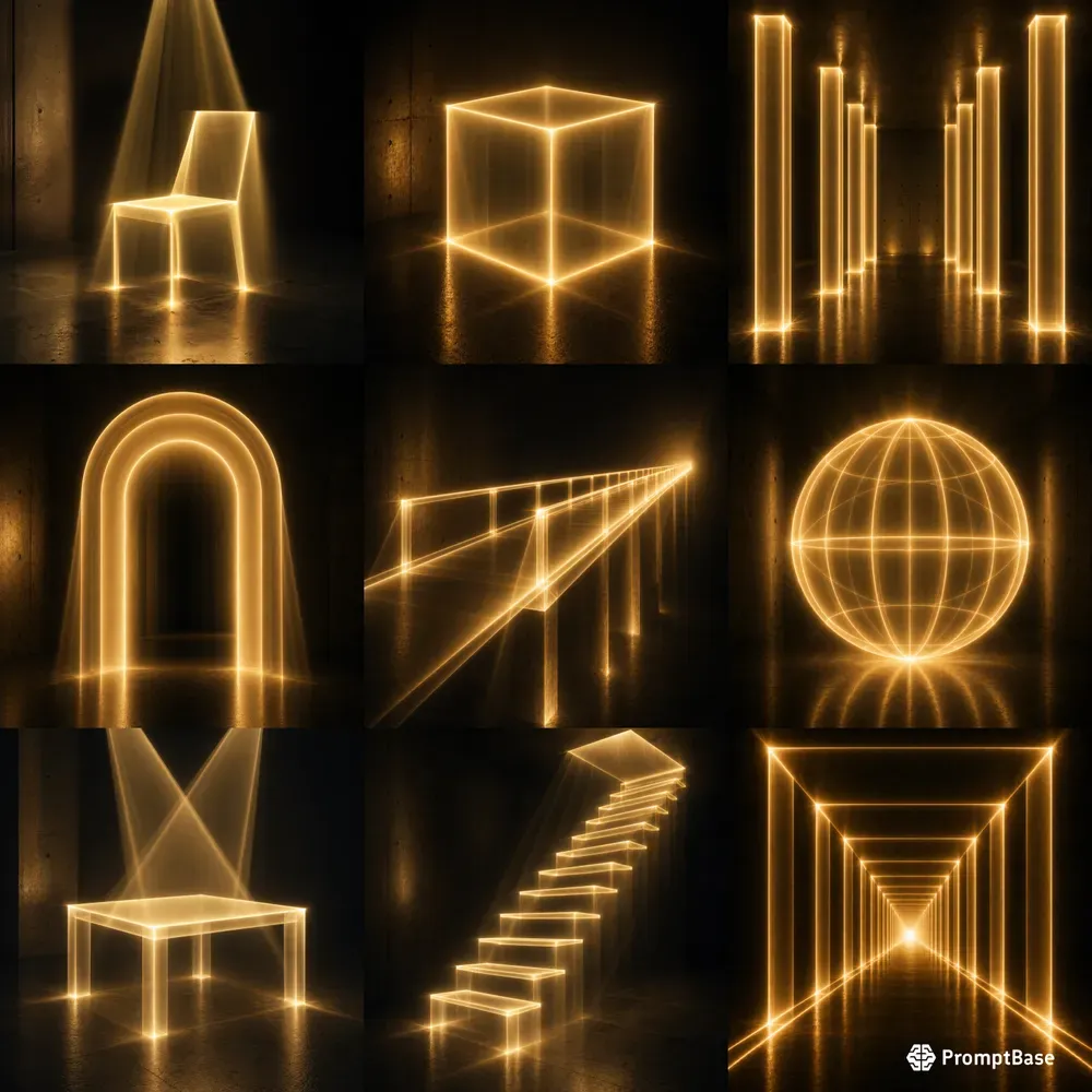 Light Beam Sculptures