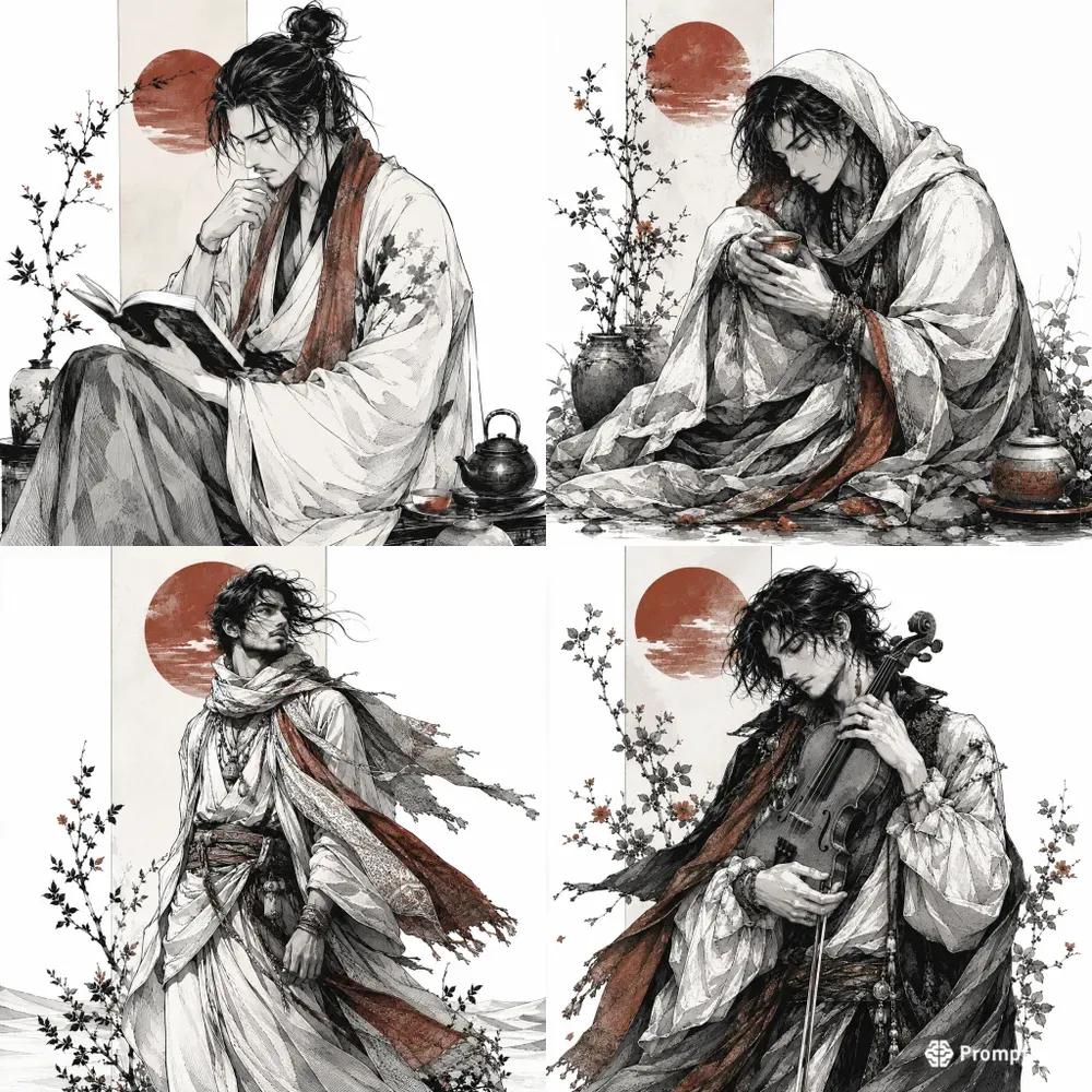 Monochrome Muse Character Portraits