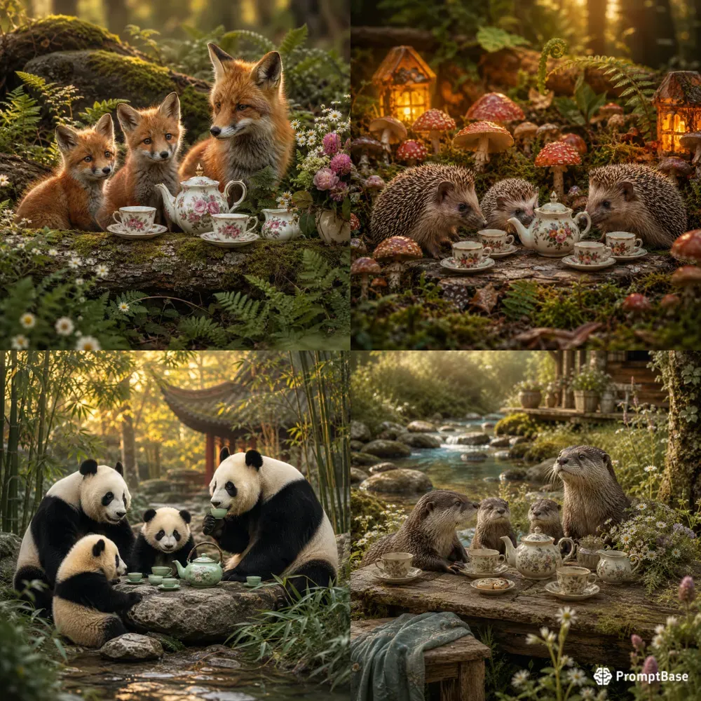 Woodland Tea Families