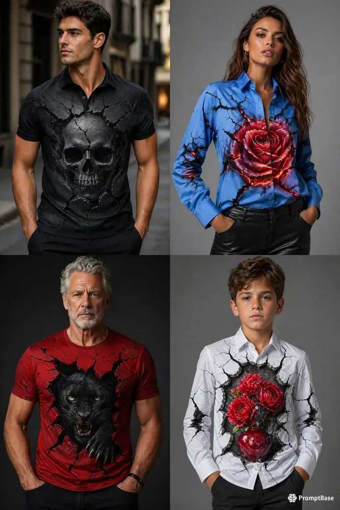 3d Breakout Clothing Mockups Pro