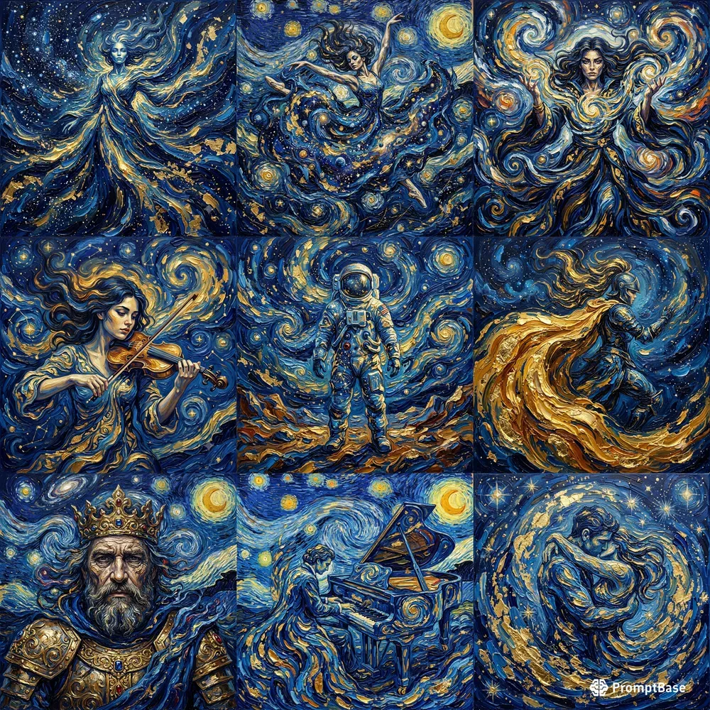 Vincent Fantasy Impasto Portraits