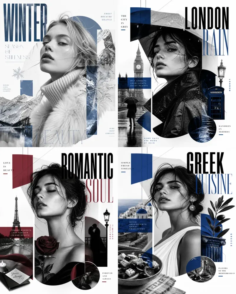 Editorial Collage Posters