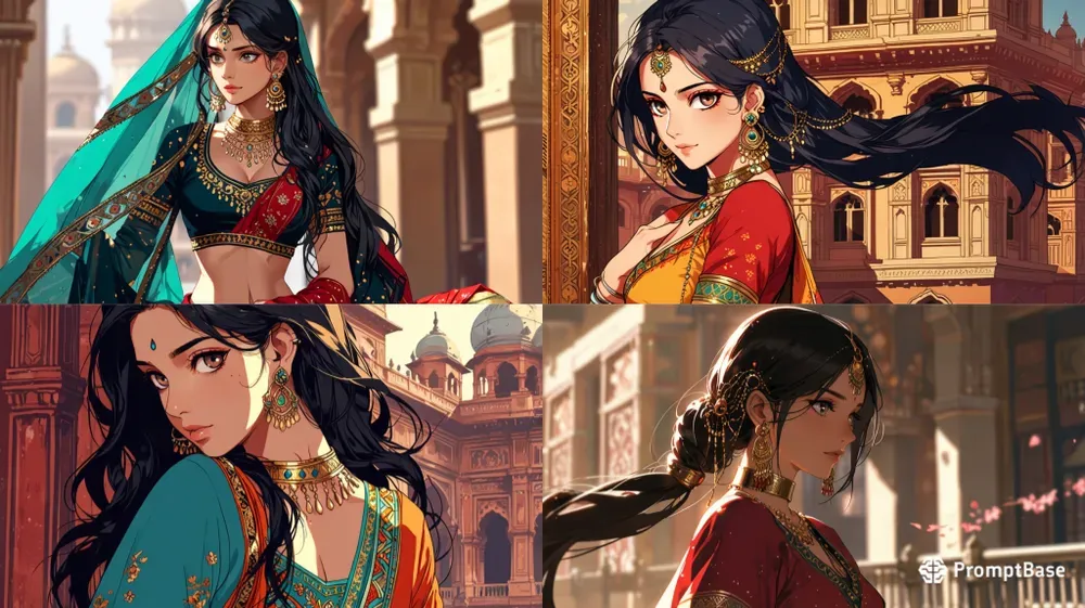 Indian Anime Style Queens