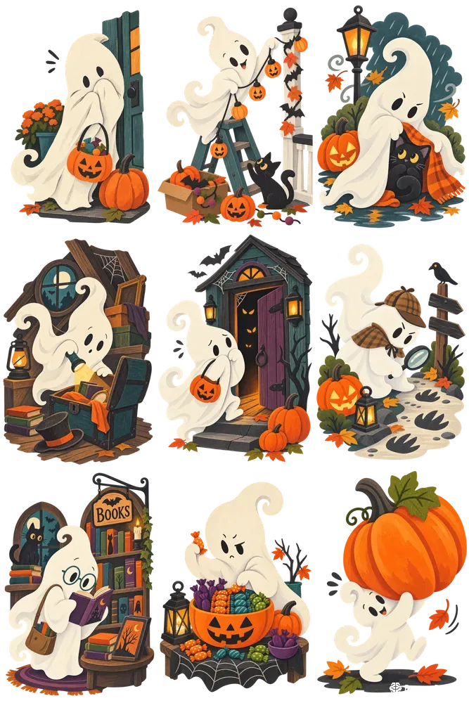 Friendly Ghost Personality Clip Art