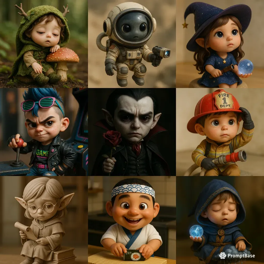 Hyper Realistic Chibi Characters