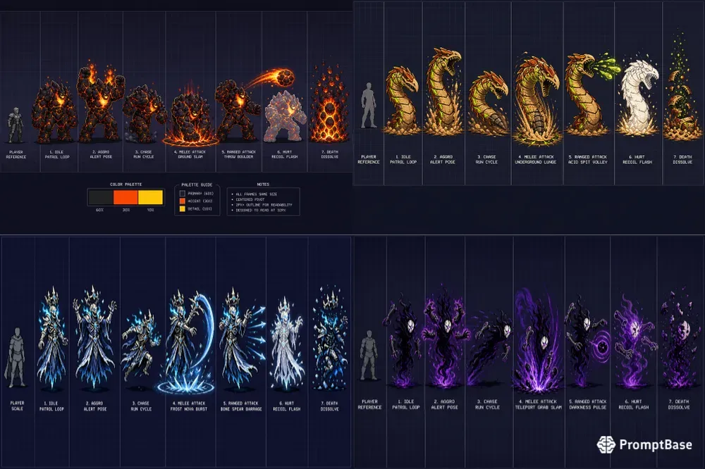 Enemy Sprite Sheet Designers