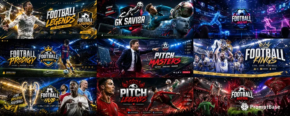 Epic Football YouTube Banners