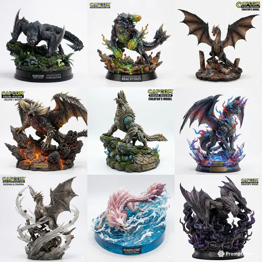 Collectible Statues Of Monster Hunter