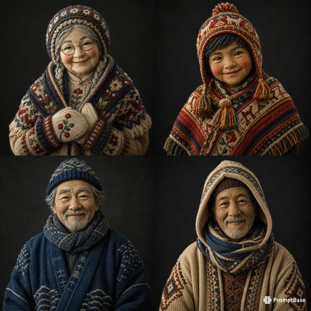 Knitted Heritage Portraits