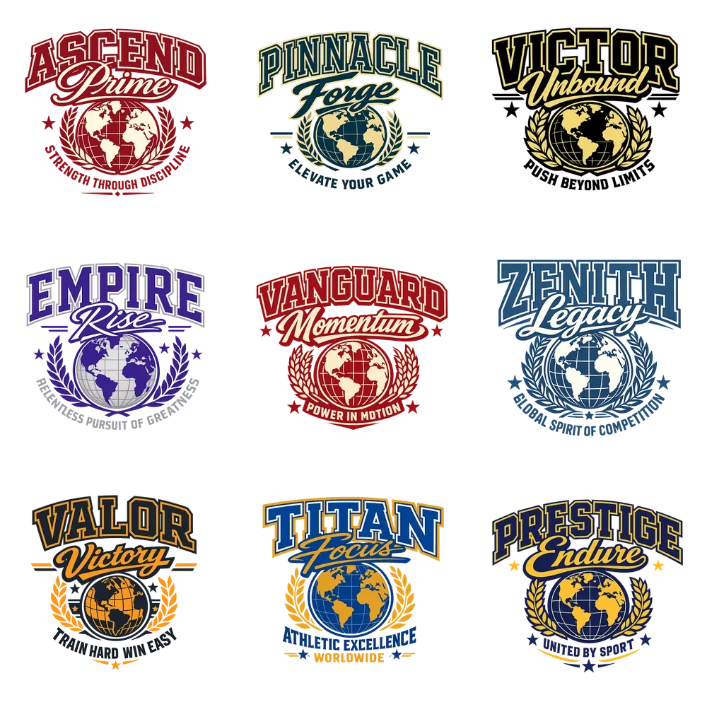 Premium Varsity Globe Graphic Collections