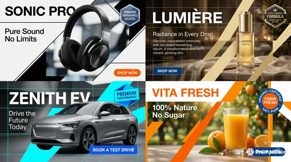 Professional Display Ad Asset Layouts