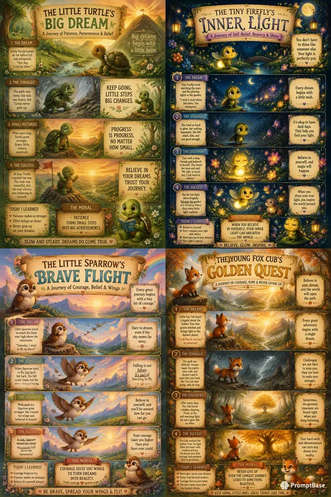 Inspirational Storybook Journey Posters