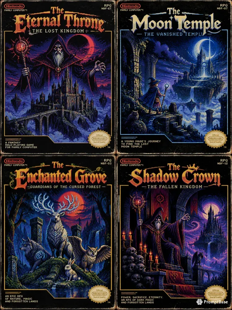 8bit RPG Cartridge Cover Generator