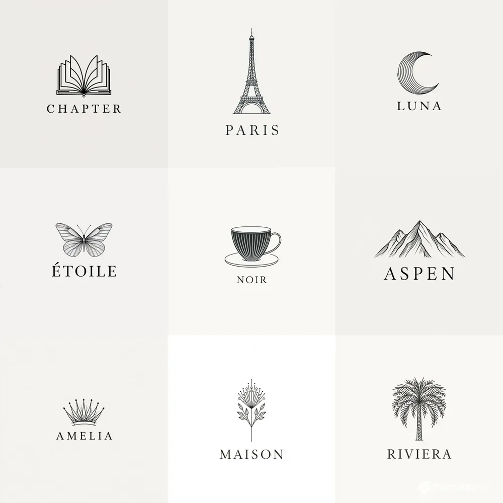 Minimal Elegant Line Art Logos
